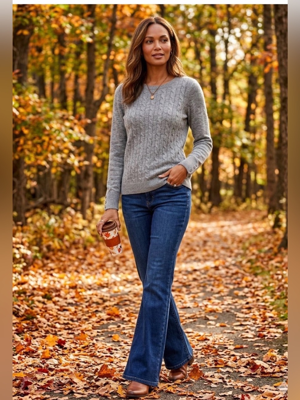 Talbots Lambswool Cable knit Sweater
